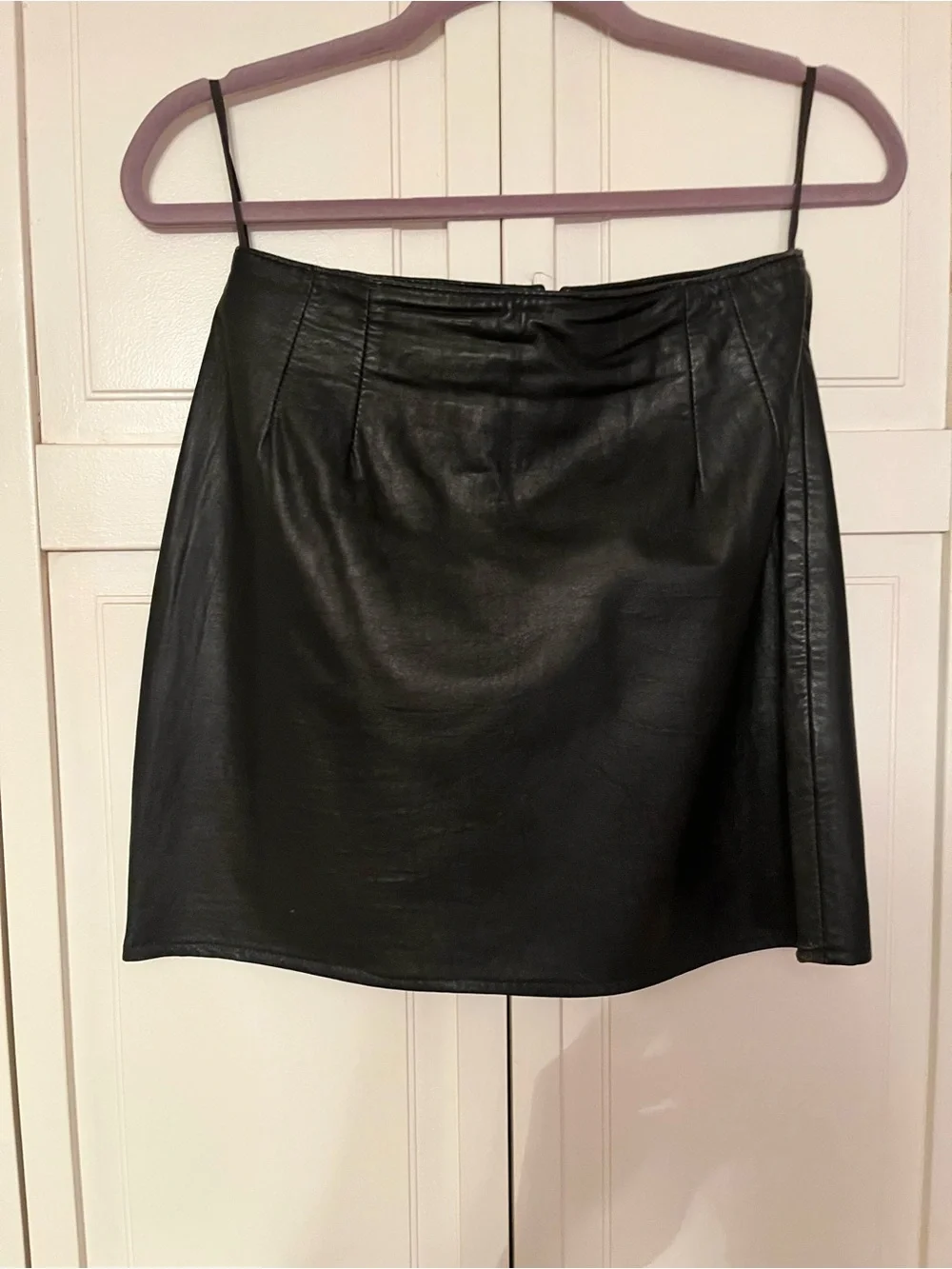 bagatelle Black Faux Leather Mini Skirt